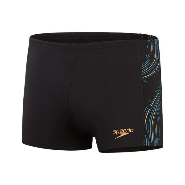 Speedo Tantan Square Tech Panel Swimming Shorts Men's Black-0