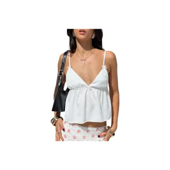 PRINCESS POLLY MISSOURA TOP Camisole Women's White/White