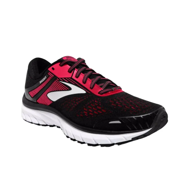 Brooks Adrenaline Gts 18 Anti Slip Wear Resistant Low Top Casual Running Shoes Women's Red Black-2