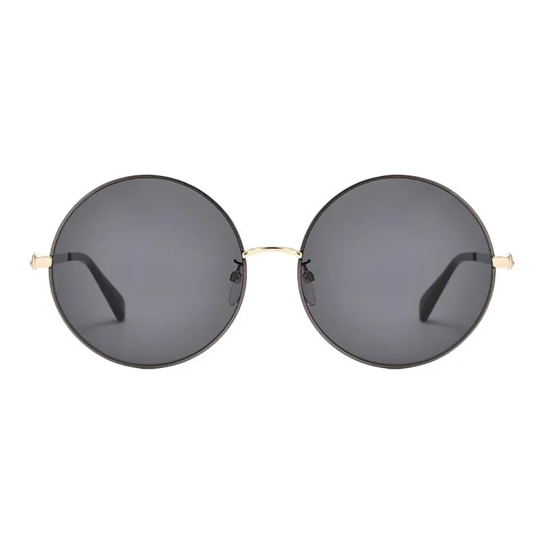 MOSCHINO Metal Round Sunglasses Unisex Gold-1