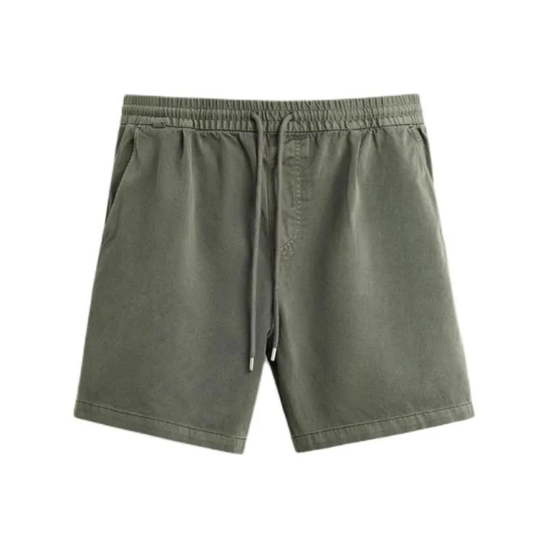 ZARA Casual Shorts Men's Green Tone-0