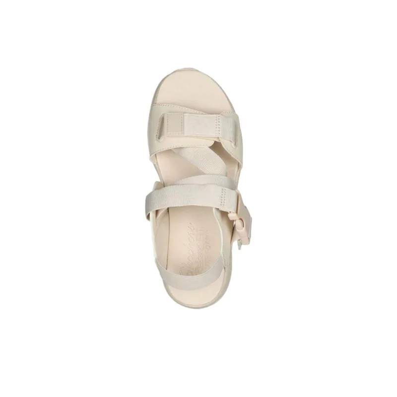 Skechers Deluxe Walker Beach Sandals Women's Beige-3