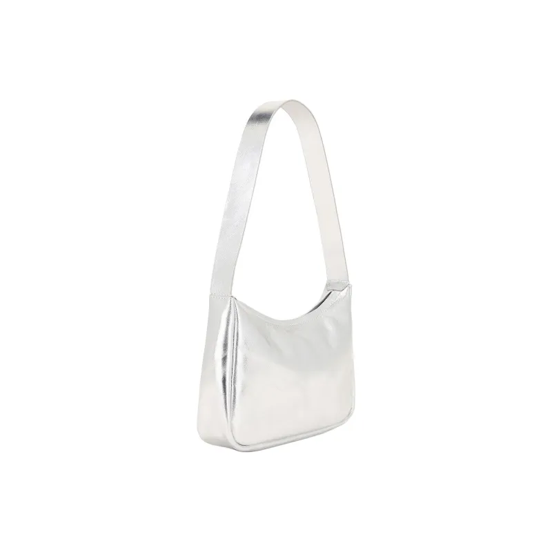 ST. AGNI Leather Handbag, Shoulder Bag Women's Silver-2