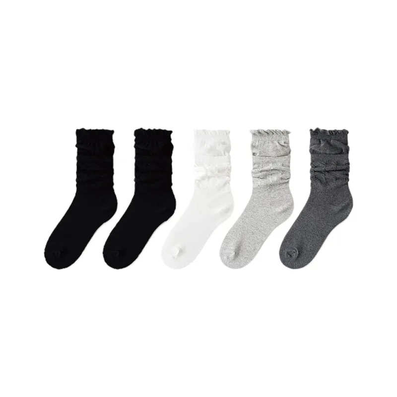 H YXIANG Mid Calf Socks Women's Combo Set-26