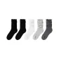 Black, Black, White, Light Heather Gray, Dark Heather Gray