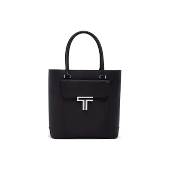 TUMI Brand Logo Emblem Tote Bag Shopping Bag Handbag Unisex Black