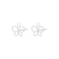 Unfolded Wings Butterfly Stud Earrings 1 Pair Eh-3551.ebB
