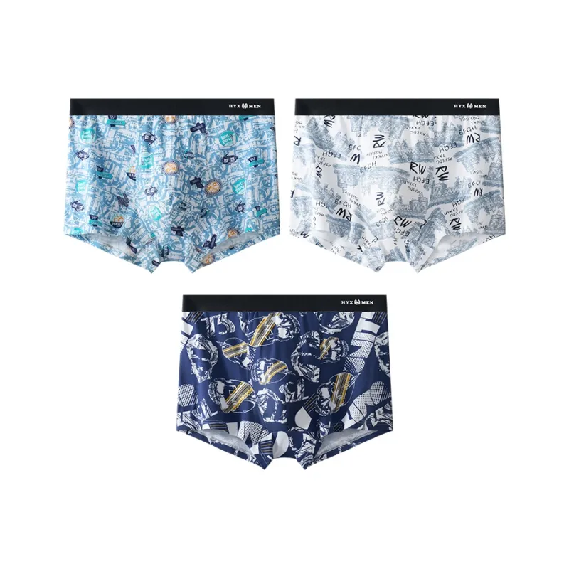 H YXIANG Underpants Men's 3 Pack-6