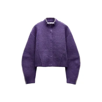 ZARA Knitwear Women's Purple