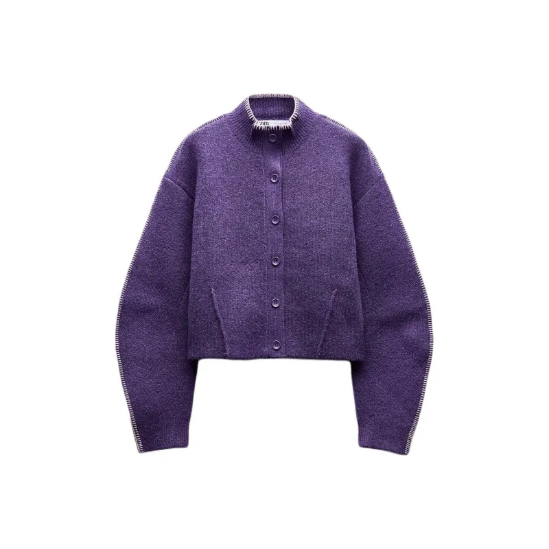 ZARA Knitwear Women's Purple-0