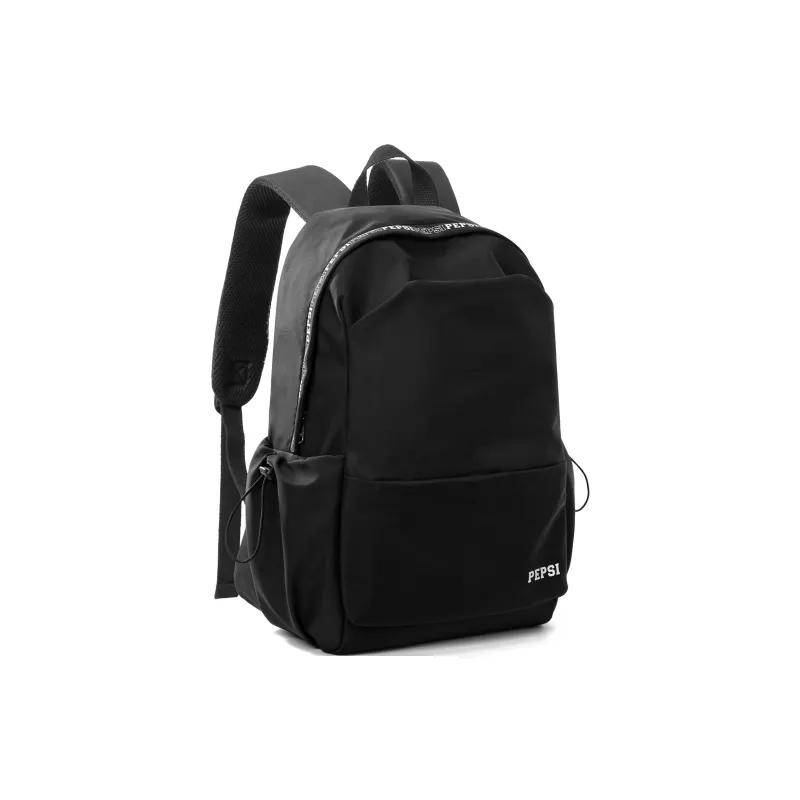 Pepsi Fabric Backpack Laptop Backpack Unisex Black/White-2
