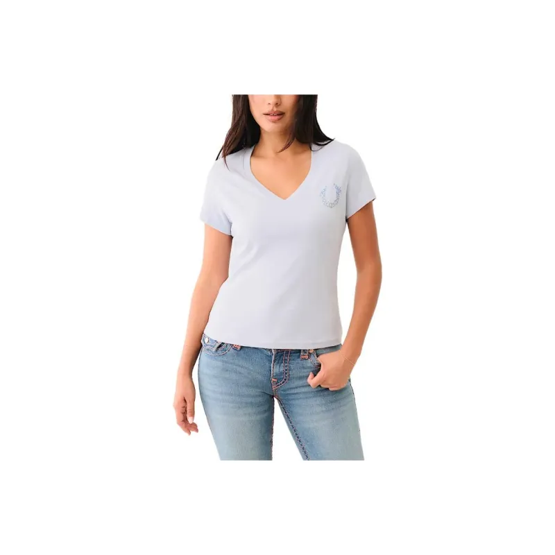 TRUE RELIGION T Shirt Women's Light Blue-0