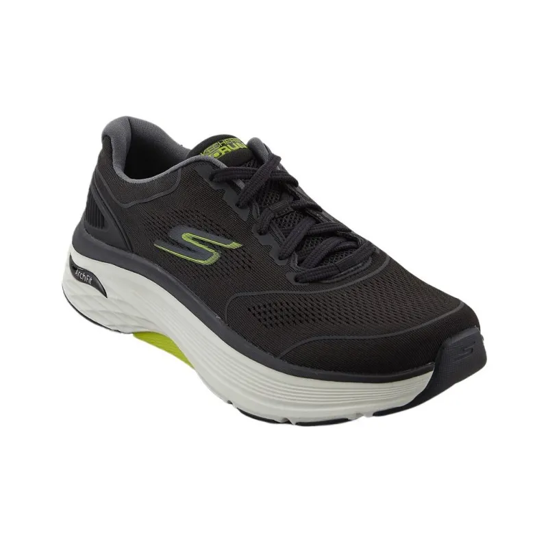 Skechers Goran Max Cushioning Arch Fit Low Top Running Shoes Men's Black-3