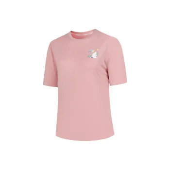 QIAODAN Sports Life Collection T Shirt Women's Light Maroon Pink