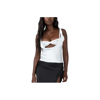 PRINCESS POLLY DELILAH TOP Camisole Women's White/White