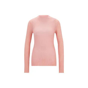 HUGO BOSS Mock neck Ribbed knit Jumper