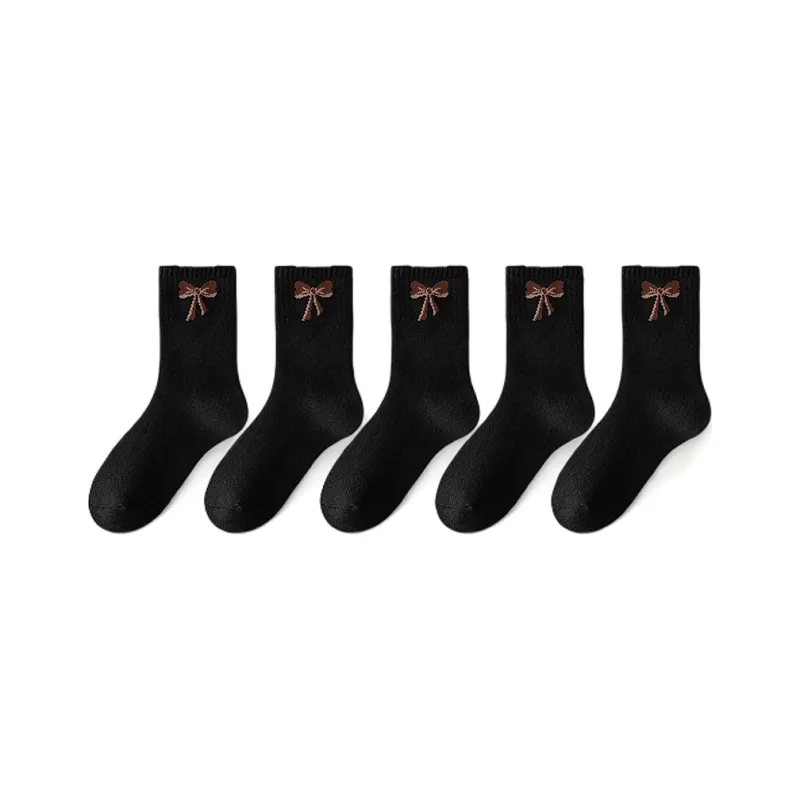 H YXIANG Mid Calf Socks Women's Combo Set-16