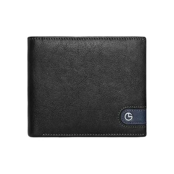 GOLDLION Cow Leather Wallet Men's Black