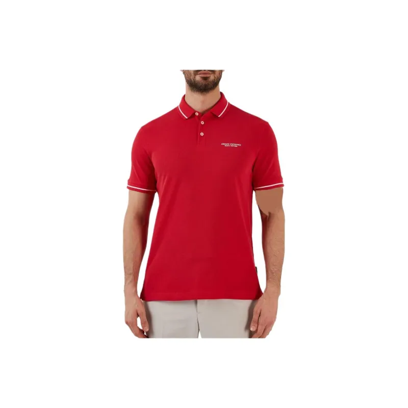 ARMANI EXCHANGE Polo Shirts Men Red-1