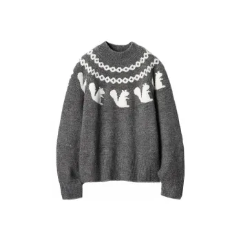 Jw Anderson X UNIQLO Jw Anderson Co Branded Series Knitwear Women's Gray