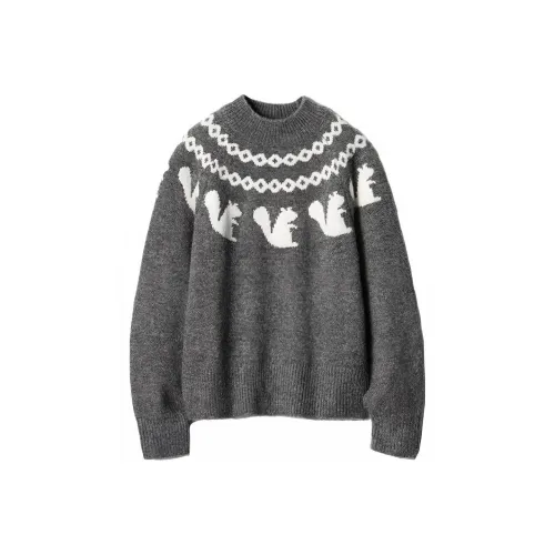 Jw Anderson X UNIQLO Jw Anderson Co-Branded Series Knitwear Women's Gray