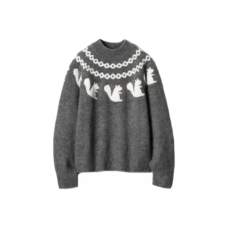 Jw Anderson X UNIQLO Jw Anderson Co Branded Series Knitwear Women's Gray-0