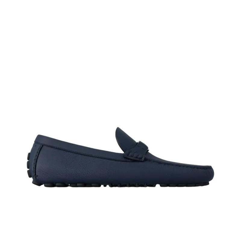 LOUIS VUITTON Silverstone Gommino Loafers Men's Dark Blue-1