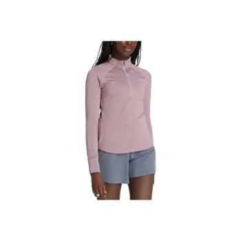 New Balance Heat Grid Raglan Sleeve T Shirt Women's Ice Burgundy Heather Flower