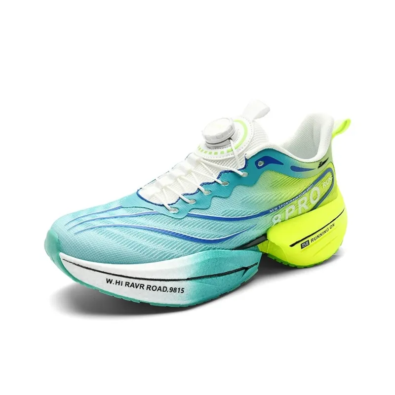 Kuding Running Shoes Unisex Low Top Zi Wei Star/Spring Green/Flint Stones/Electric Glow-4