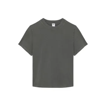 ARITZIA Drop Shoulder Sleeve T-Shirt Women's Lived-In Coal Grey