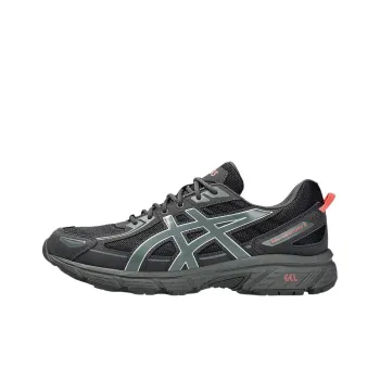 Asics Gel Venture 6 Cushioning, Wear Resistant Low Top Running Shoes Unisex Black Green