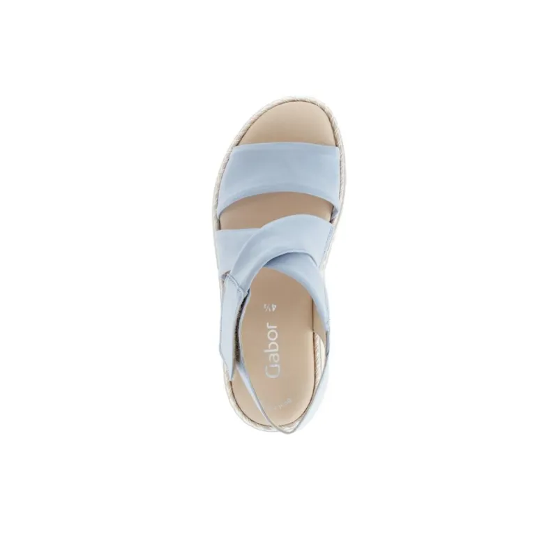 Gabor Fashion One Strap Sandals 5.5cm Women's Blue-3