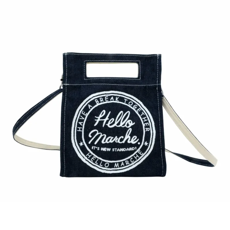 Hello Marche Canvas Bag, Handbag Regular Unisex Multicolor-3