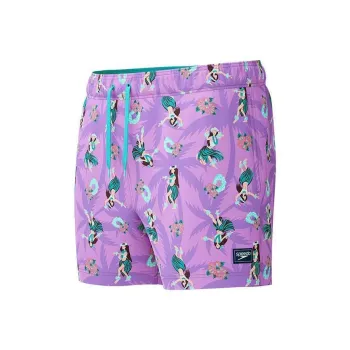 Speedo Hula Palm Swimming Shorts Men's Purple