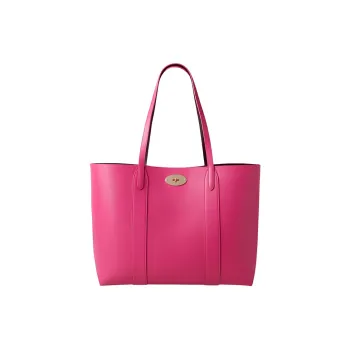 Mulberry Grained Cow Leather One Shoulder Handbags Small Size Women's Pink