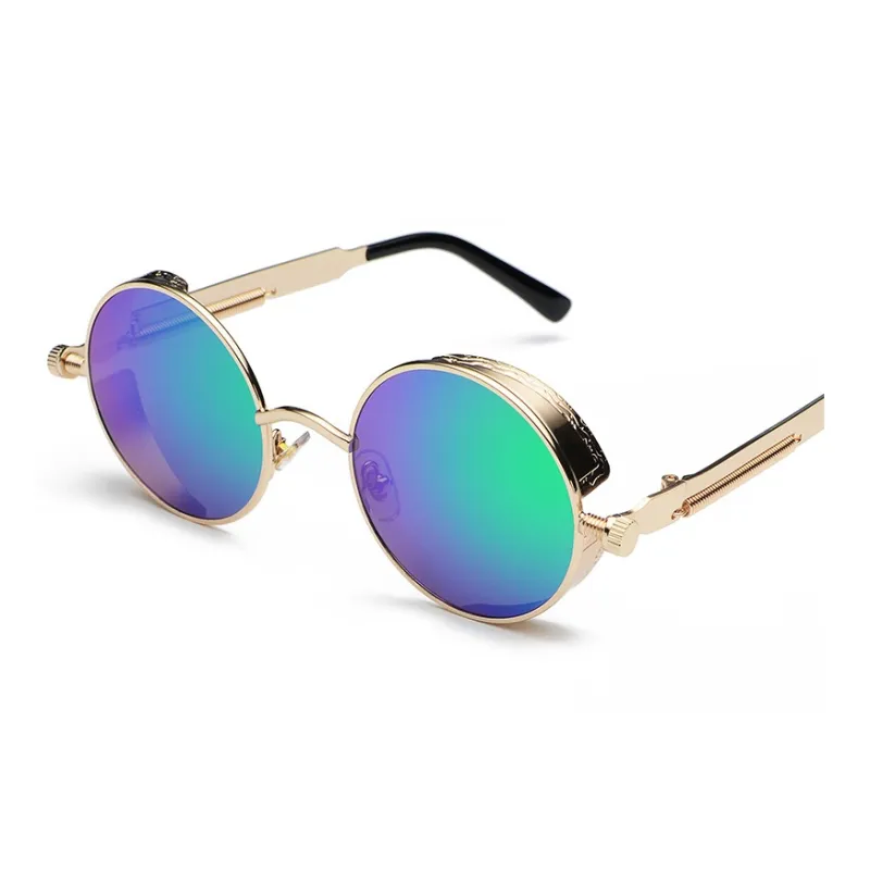 SOMAN Metal Round Sunglasses Unisex-7
