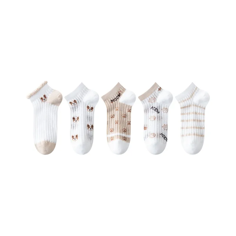 MIIOW Ankle Socks Women's 5 Pack-0