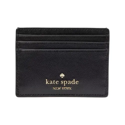Kate Spade Saffiano Leather Card Holder Small Size Women's Black