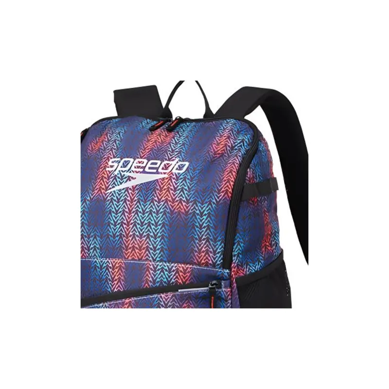 Speedo Polyester Backpack Unisex Blue & Red-2