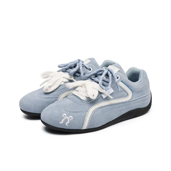 Angelmi Abrasion Resistant Slip Resistant Low Top Casual Shoes Unisex Blue-1