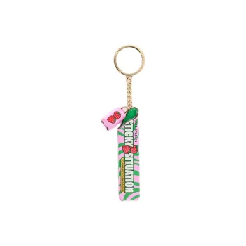 Kate Spade Cow Split Leather Keychains Unisex Green
