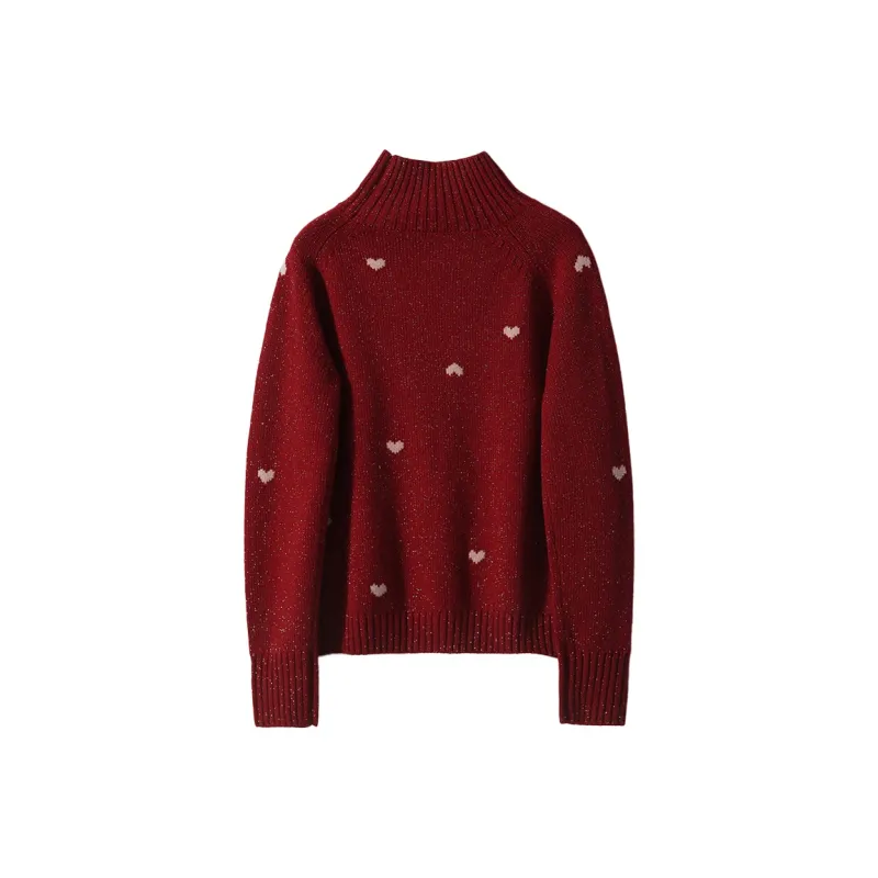 Kele Coco Sweaters Women's Red-1