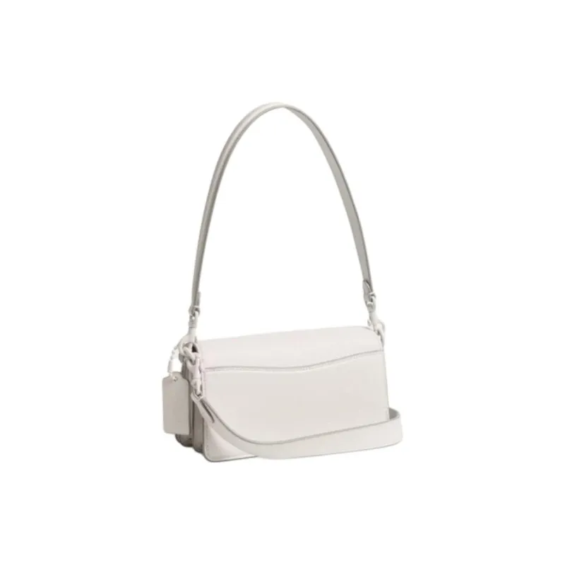 COACH Tabby Cow Leather Crossbody One Shoulder Handbag Trumpets Women's Chalk White-1