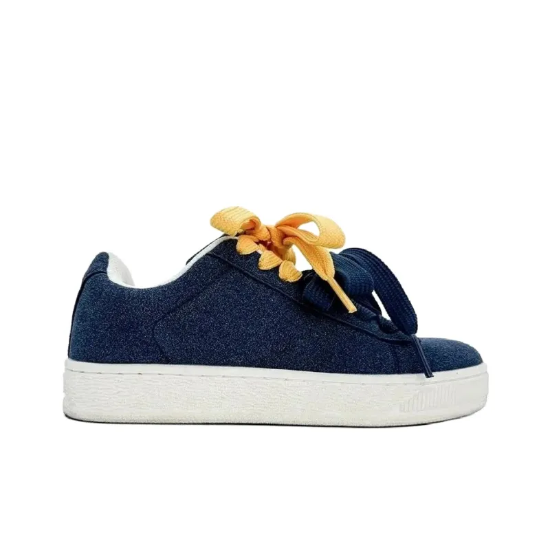 Anime Story Slip Resistant, Abrasion Resistant, Lightweight, Breathable Low Top Skateboard Shoes Unisex Navy Blue-14