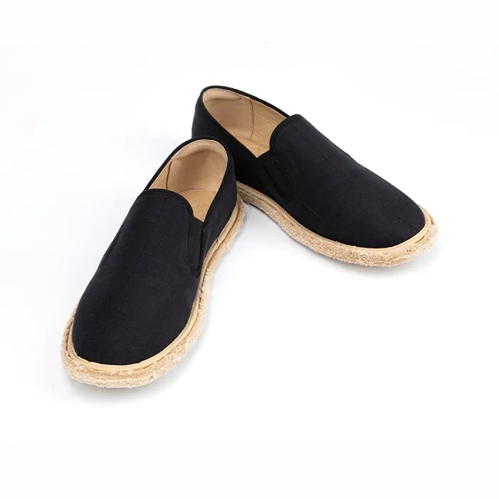 Bian Fumao Chinese Time Honored Handcrafted Old Beijing Cloth Shoes Casual Shoes Men's Transparent Rubber Sole-8