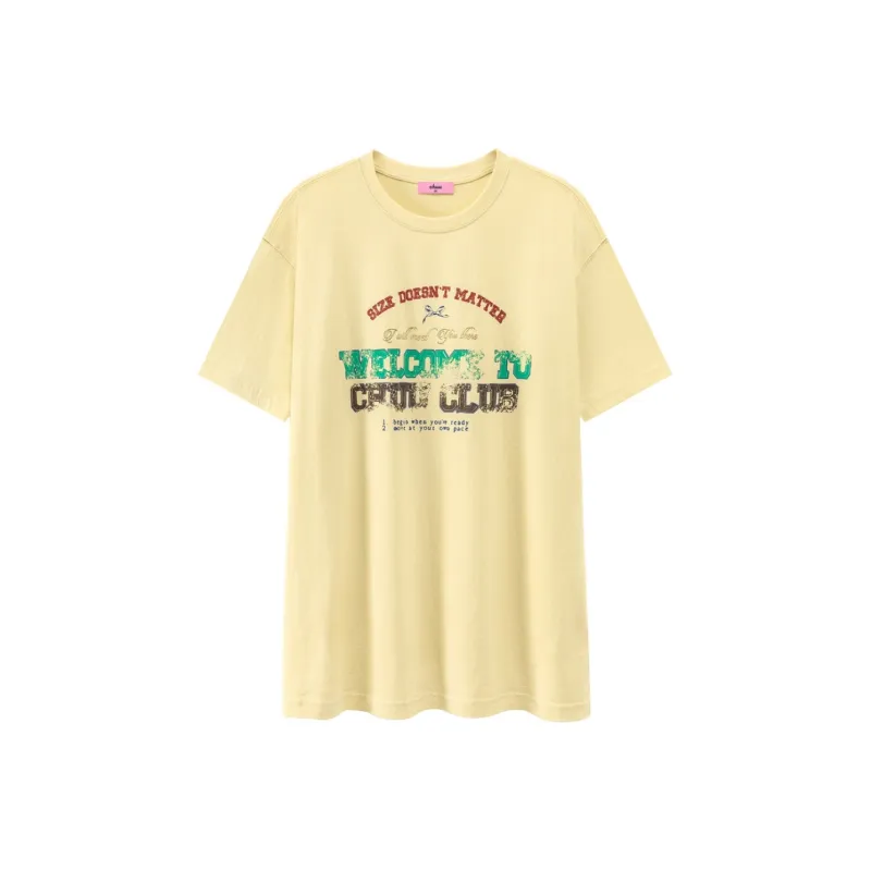CHUU 2024 Summer New Arrival Crew Neck Loose Fit T-Shirt Women's-2