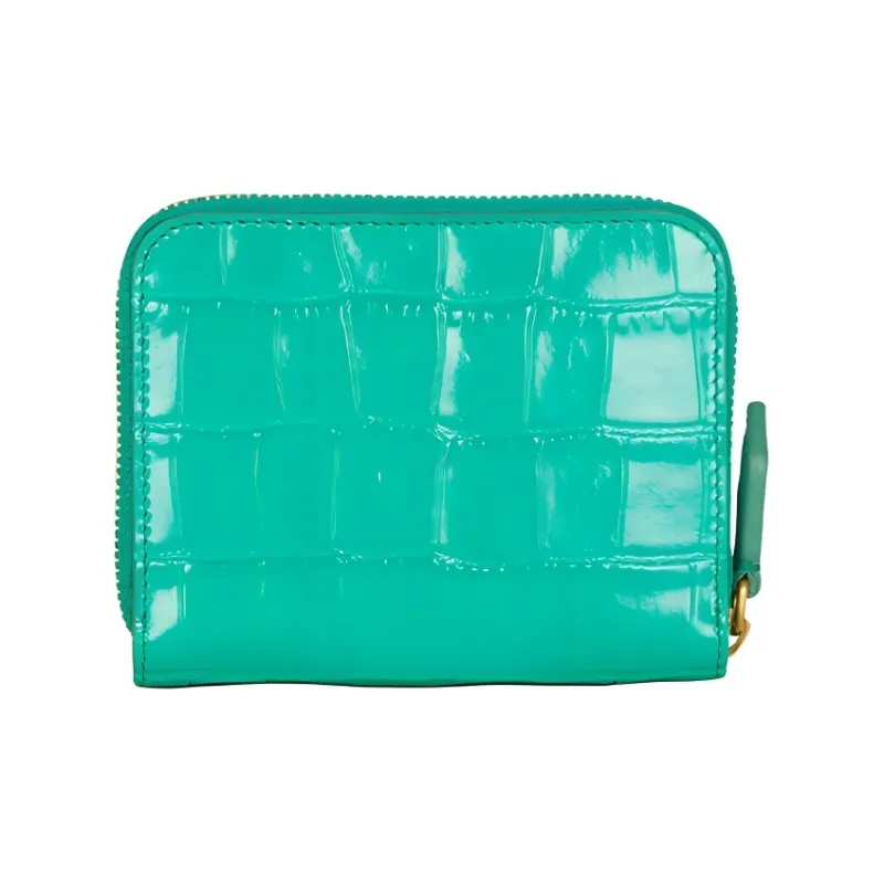 BALMAIN B-BUZZ Calfskin Wallet Women's Green-2