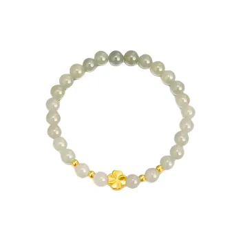 LIU GUI FU JEWELRY Hetian Jade Bracelets Green Jade Unisex