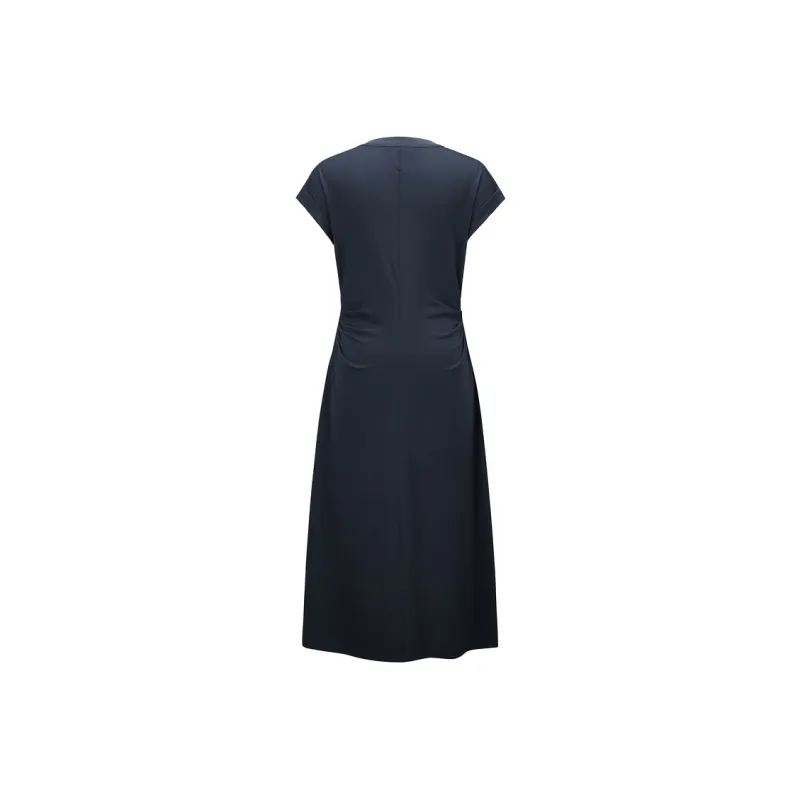 PEACEBIRD Short Sleeved Dress Women's Salute Blue-1