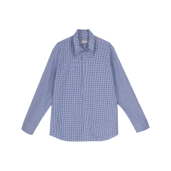 SIMPLE PROJECT Shirt Unisex Blue White Plaid